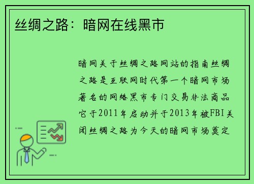 丝绸之路：暗网在线黑市